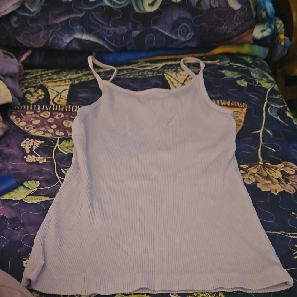 Hard Tail Lavender Ribbed Spaghetti Strap Cami - Picture 1 of 4